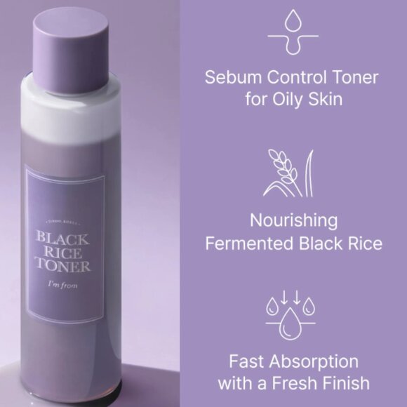 NEW I’m From gift set ginseng serum black rice toner rice toner pads - Picture 11 of 12